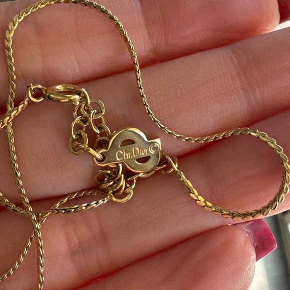 Authentic Dior Crystal Heart Necklace - Picture 5 of 7